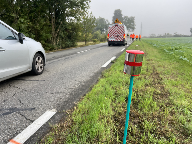 5 kilomètres de piquets réflecteurs pour sécuriser les routes