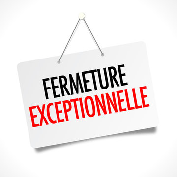 Fermeture Exceptionnelle - Fêtes de fin d'année